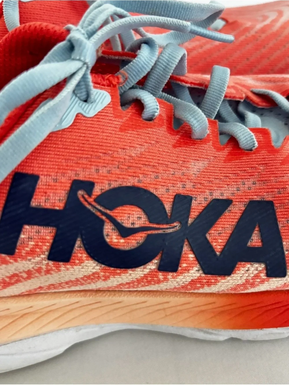 HOKA Mach 5 Women’s 9.5 Coral Orange Running Shoes Lightweight Trainer